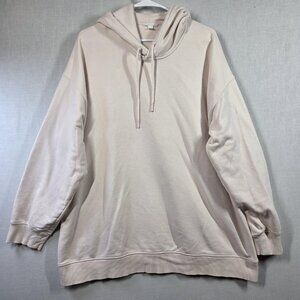 COS Hoodie Men Large Light Pink Oversized Pullover Sweatshirt Minimalist Casual